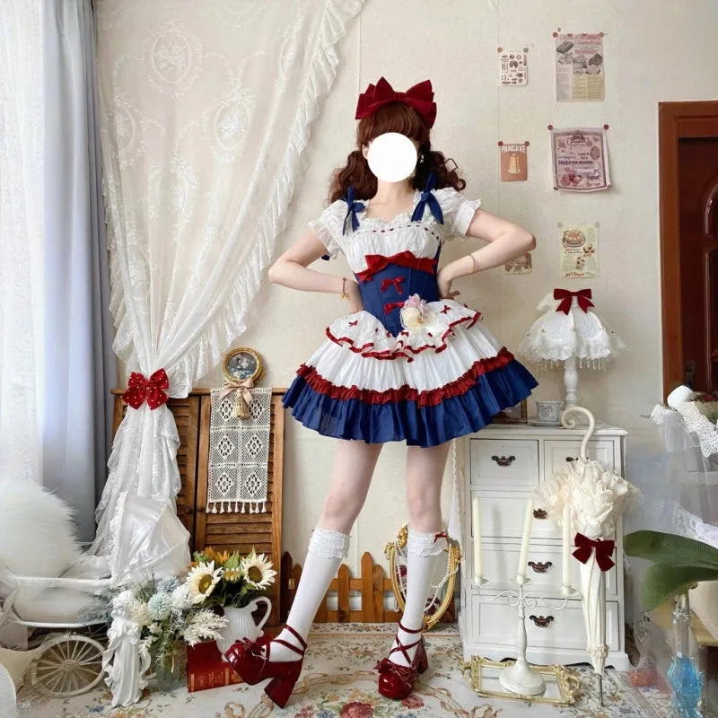 Kawaii Ballet Style Blue Lolita Dress JSK