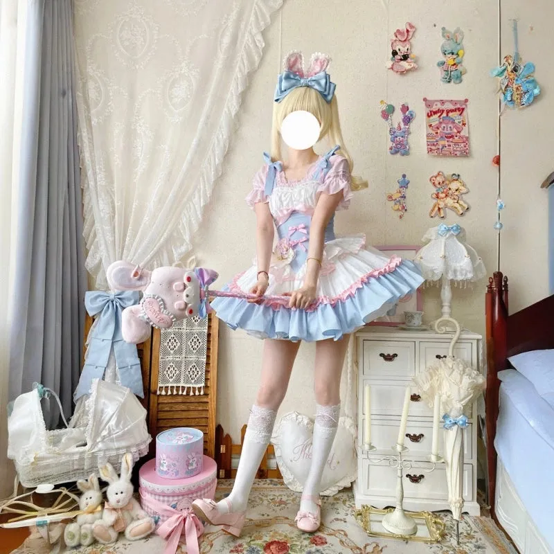 Kawaii Ballet Style Blue Lolita Dress JSK