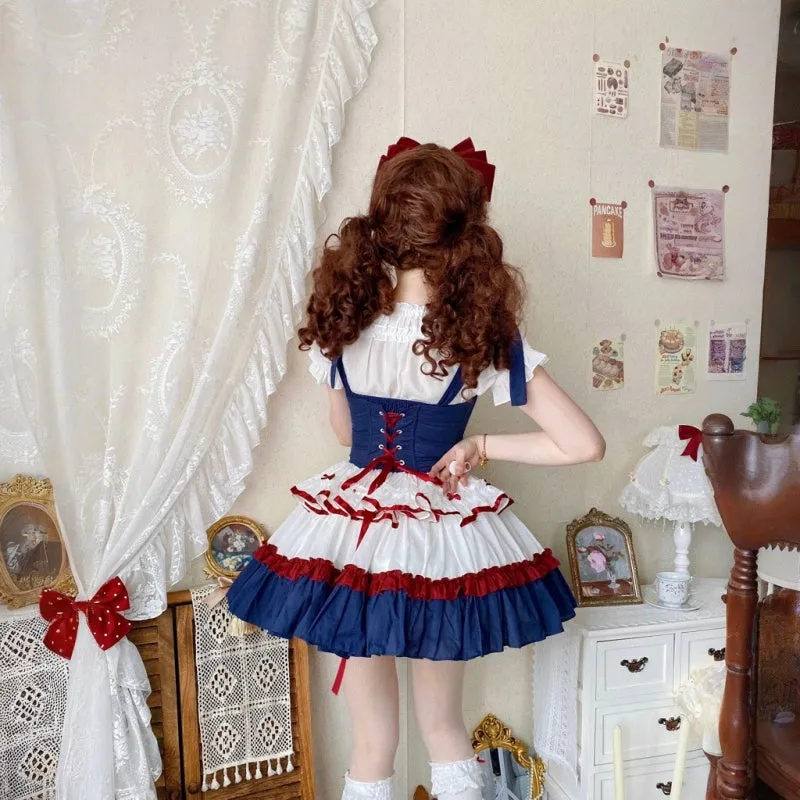 Kawaii Ballet Style Blue Lolita Dress JSK