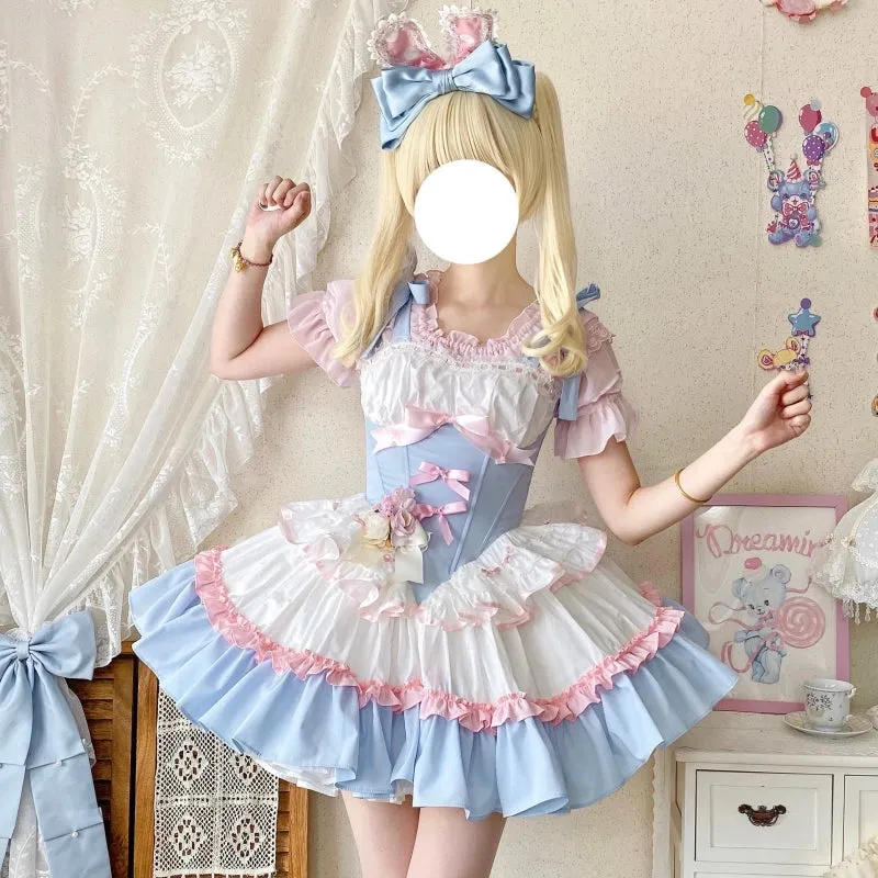 Kawaii Ballet Style Blue Lolita Dress JSK