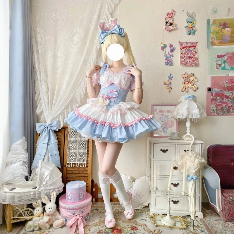 Kawaii Ballet Style Blue Lolita Dress JSK