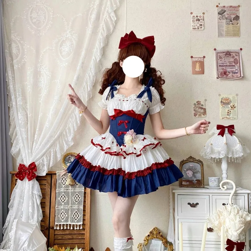 Kawaii Ballet Style Blue Lolita Dress JSK