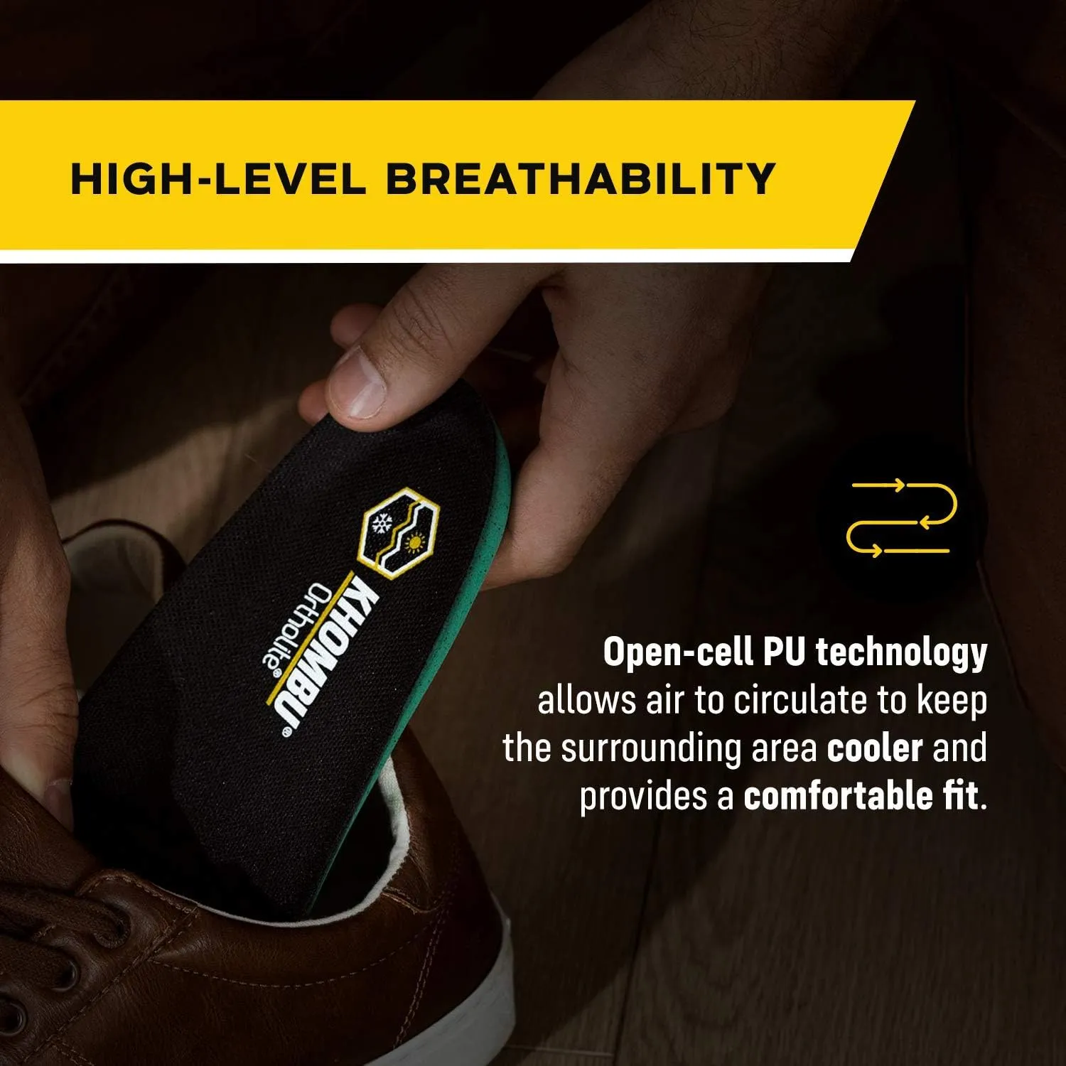 Khombu Men's Orthotic Insole