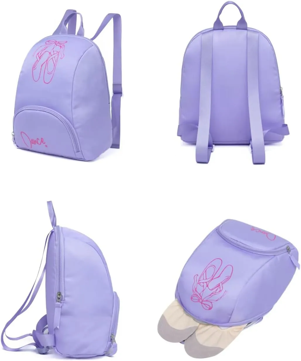 Kids Backpack, Mini Dance Ballet Bag for Girls,ages 3-8 (Lavender)