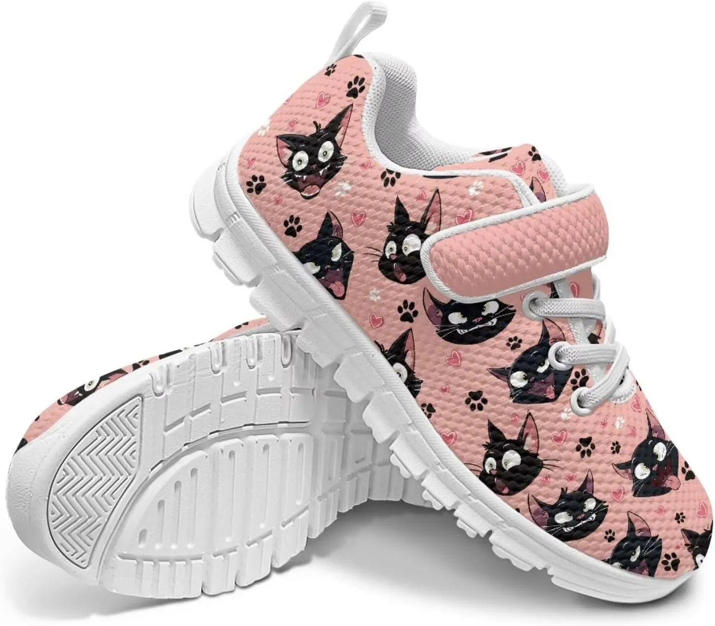 Kids Slip On Sneakers for Girls Soft Lightweight Athletic Tennis Shoes