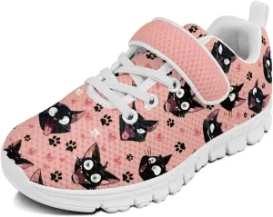 Kids Slip On Sneakers for Girls Soft Lightweight Athletic Tennis Shoes