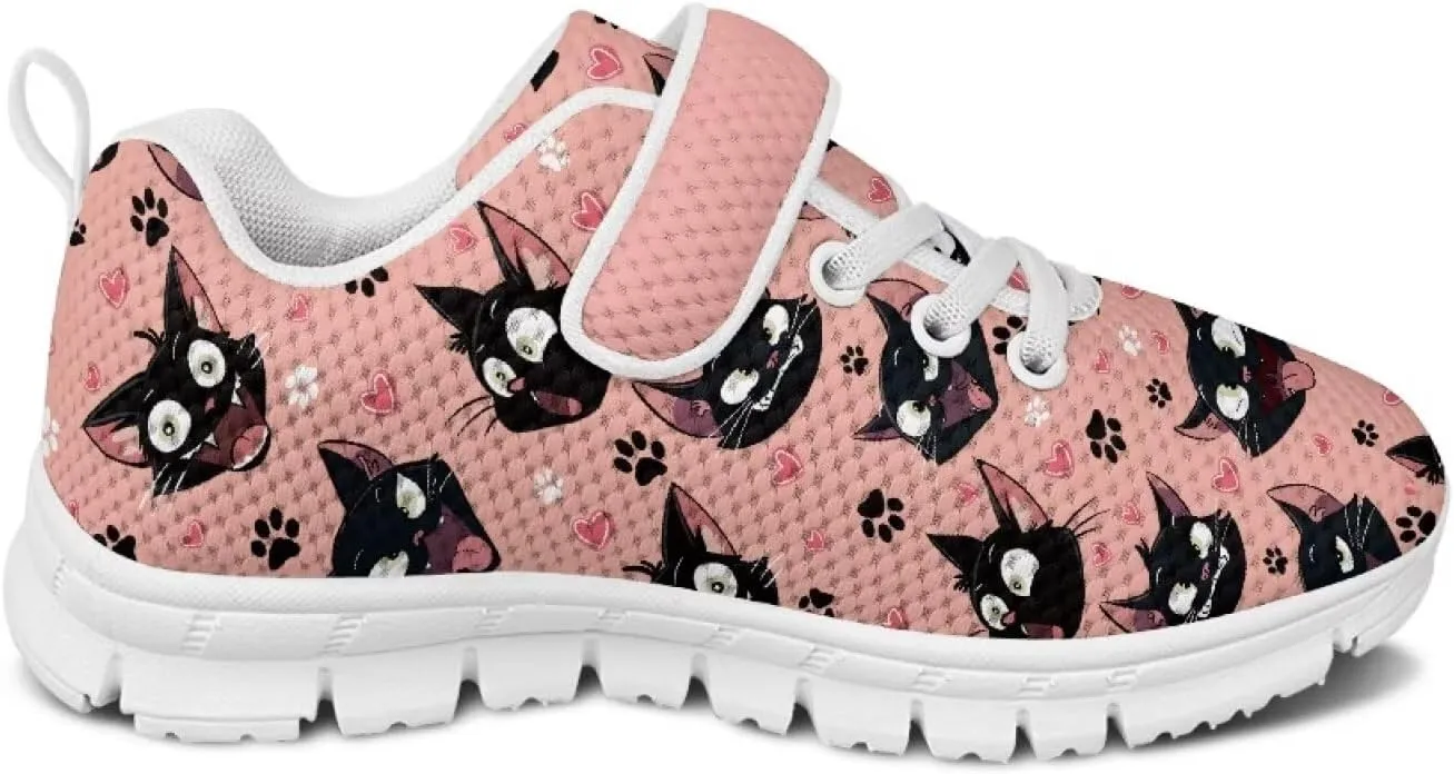 Kids Slip On Sneakers for Girls Soft Lightweight Athletic Tennis Shoes