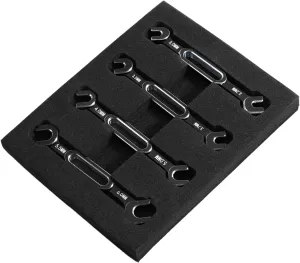 kingsea RC Car Wrench Aluminum Alloy Turnbuckle Nut Ball Joint Remover 3.0/3.2/3.5/3.7/4.0/5.0/5.5/6.0mm Universal Repair Tool Compatible with RC Car Boat RC Drone, Black