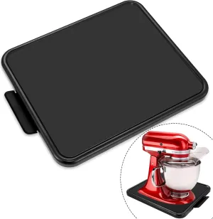 Kitchen Appliance Sliding Tray,Coffee Maker Rolling Tray Sliding Tray for Kitchenaid Mixer Under Cabinet Appliance Organizer Toaster Blender Air Fryer Storage Moving Slider (Steel, 11.7" Wx 13.8"D)