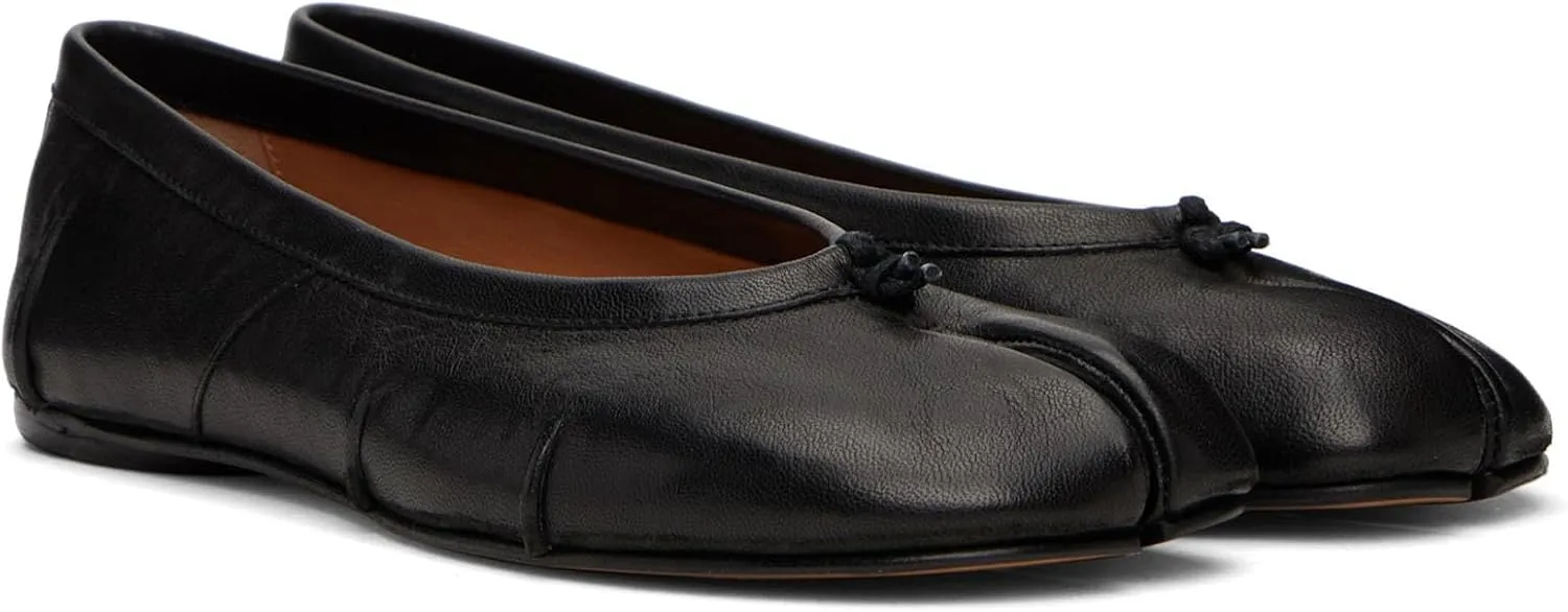 KOKOMOMO Split Toe Ballet Flats for Women Japanese Tabi Shoes Comfortable Flat Ballerina Shoe Low Heel Light Weight Walking Office Dress Shoes
