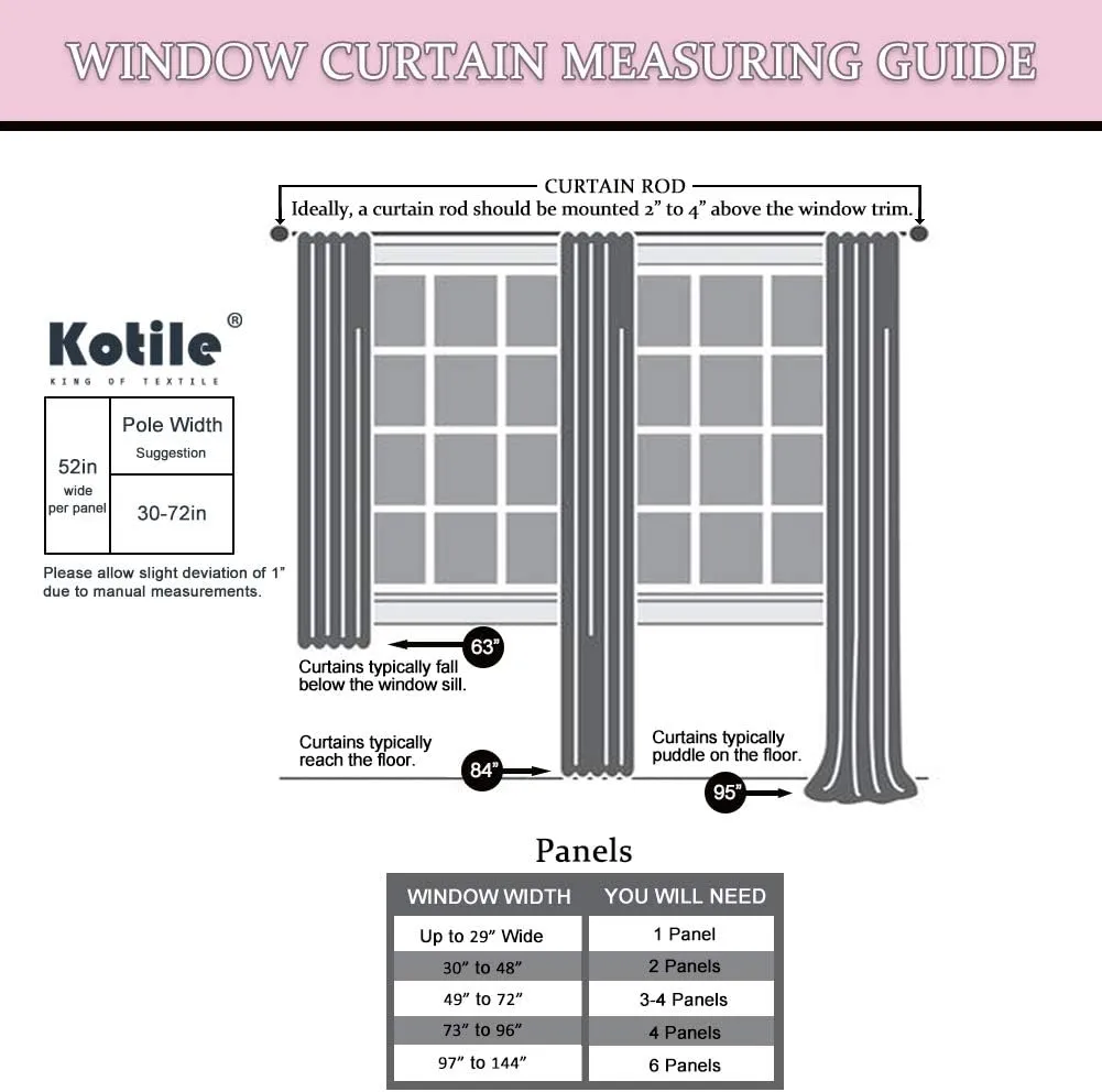 Kotile Pink Ruffle Curtain 84 Inches Long 1 Panel Shabby Chic Gypsy Layered Ruffled Curtain Panel for Living Room, Rod Pocket Privacy Light Filtering Ruffle Window Curtain, W52 x L84 Inch