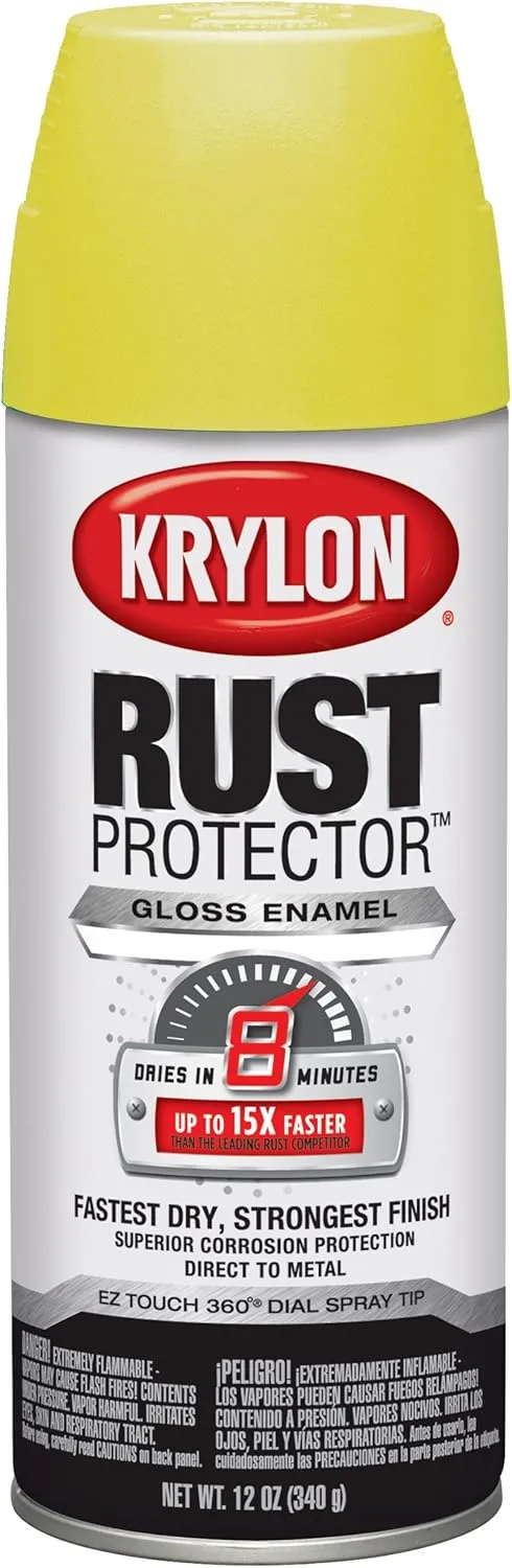 krylon K06901000 K06901007 Enamel, 12 oz, Yellow, Gloss