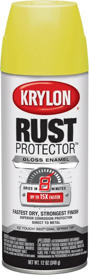 krylon K06901000 K06901007 Enamel, 12 oz, Yellow, Gloss