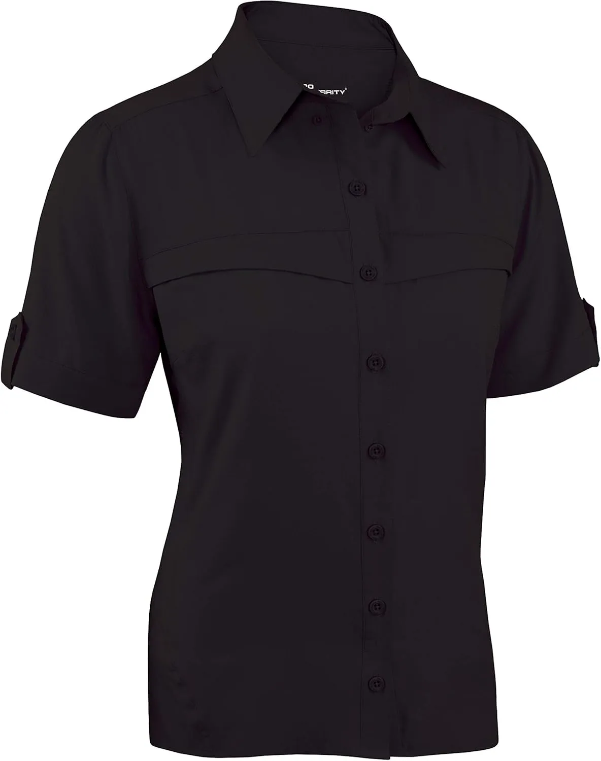 Ladies Short Sleeve Button Down Fishing Shirt