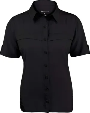 Ladies Short Sleeve Button Down Fishing Shirt