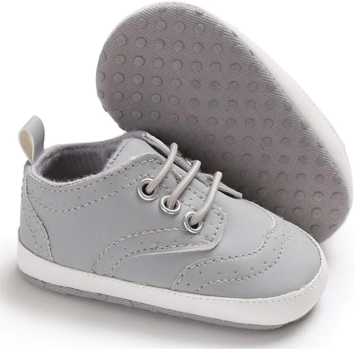 LAFEGEN Baby Boys Girls Classic PU Leather Loafers Soft Sole Oxford Dress Shoes First Walking Flat Moccasins Casual Sneaker