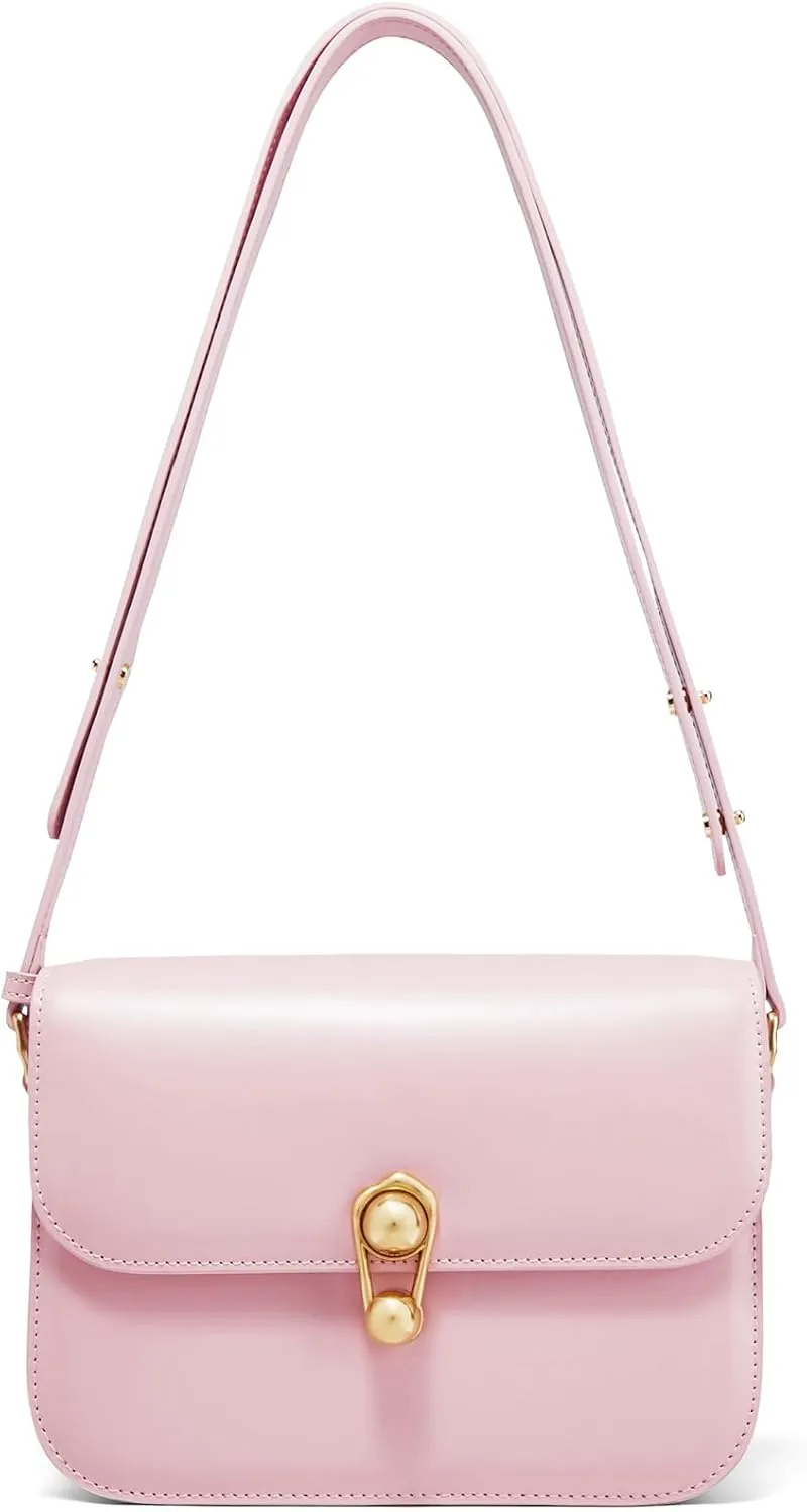 LA'FESTIN Leather Purse Small Bags For Women: Black Shoulder Handbags Crossbody Bag