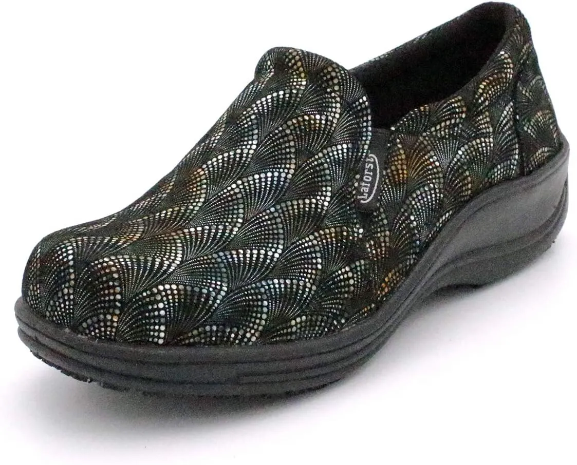 Laforst Jodie 7005 Leather Nonslip Waitress Slip On Clog Water Resistant