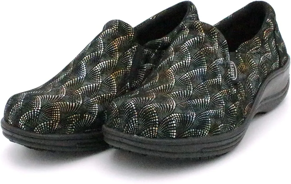 Laforst Jodie 7005 Leather Nonslip Waitress Slip On Clog Water Resistant