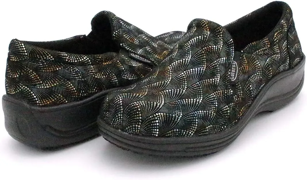 Laforst Jodie 7005 Leather Nonslip Waitress Slip On Clog Water Resistant