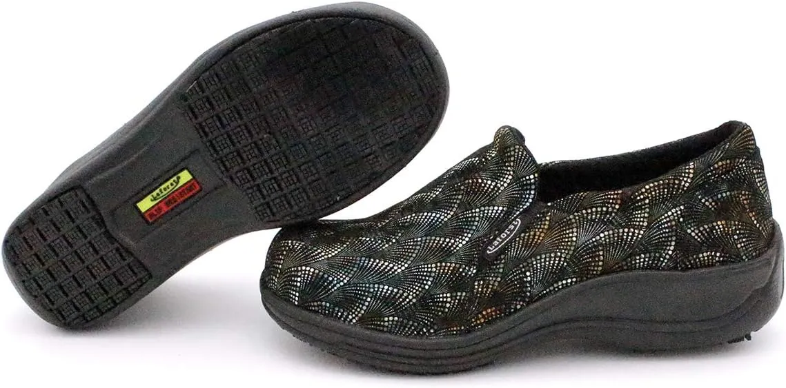 Laforst Jodie 7005 Leather Nonslip Waitress Slip On Clog Water Resistant