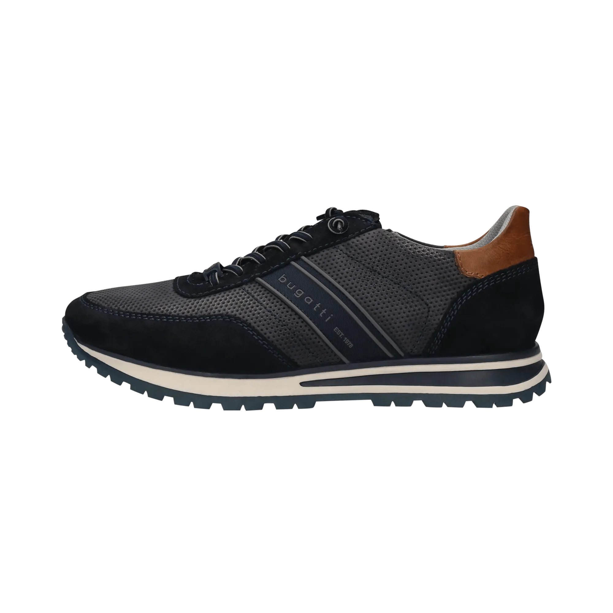 Leder Sneaker blau