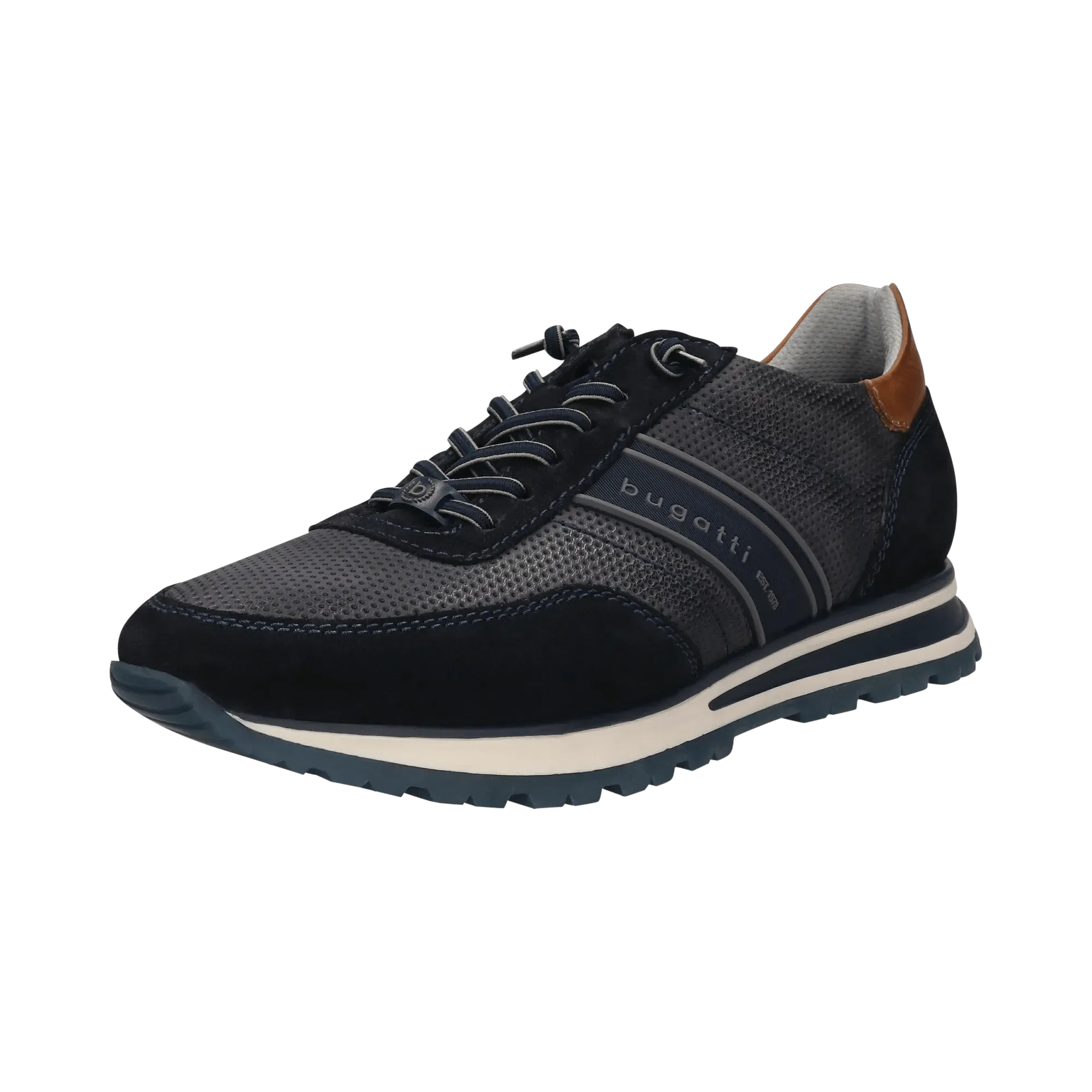 Leder Sneaker blau