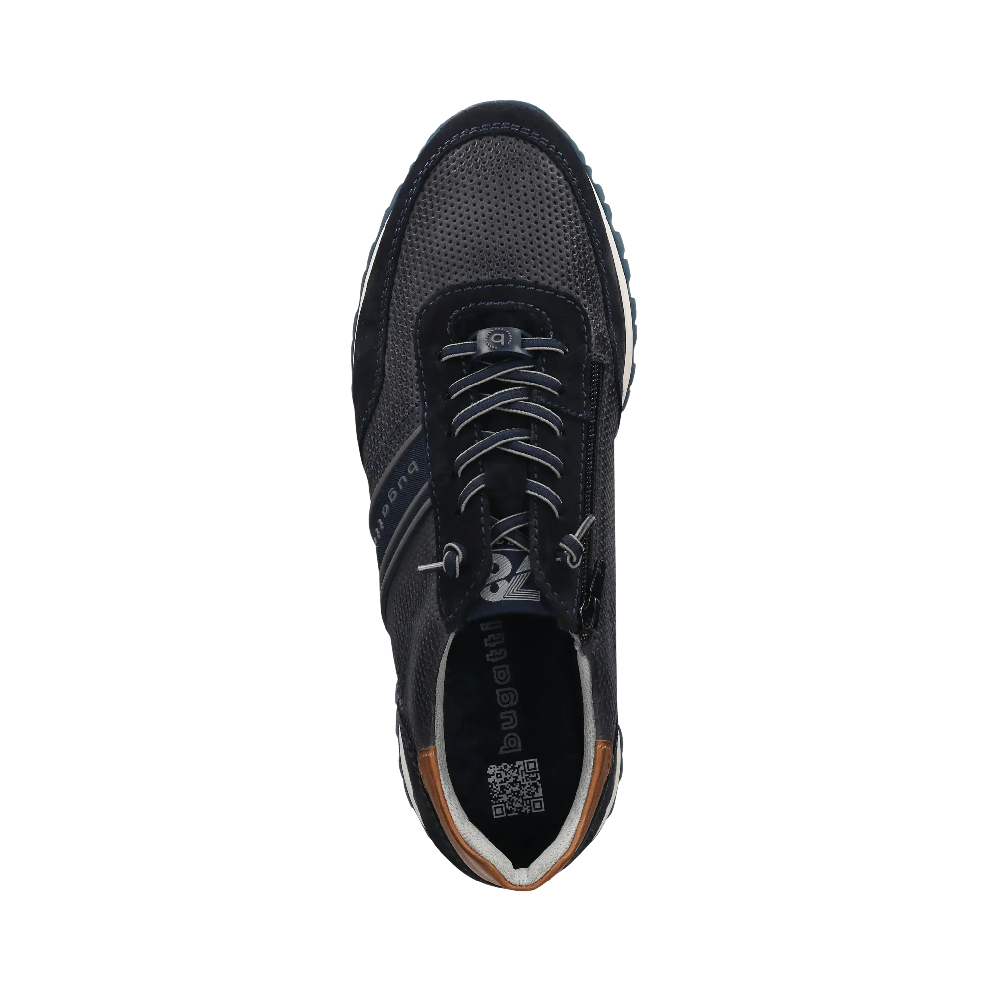 Leder Sneaker blau