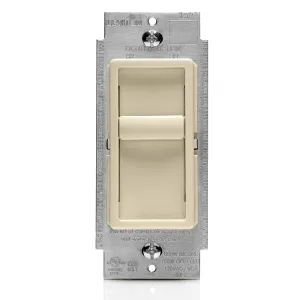 Leviton SureSlide Dimmer Switch for Dimmable LED, Halogen and Incandescent Bulbs, 6672-1LT, Light Almond