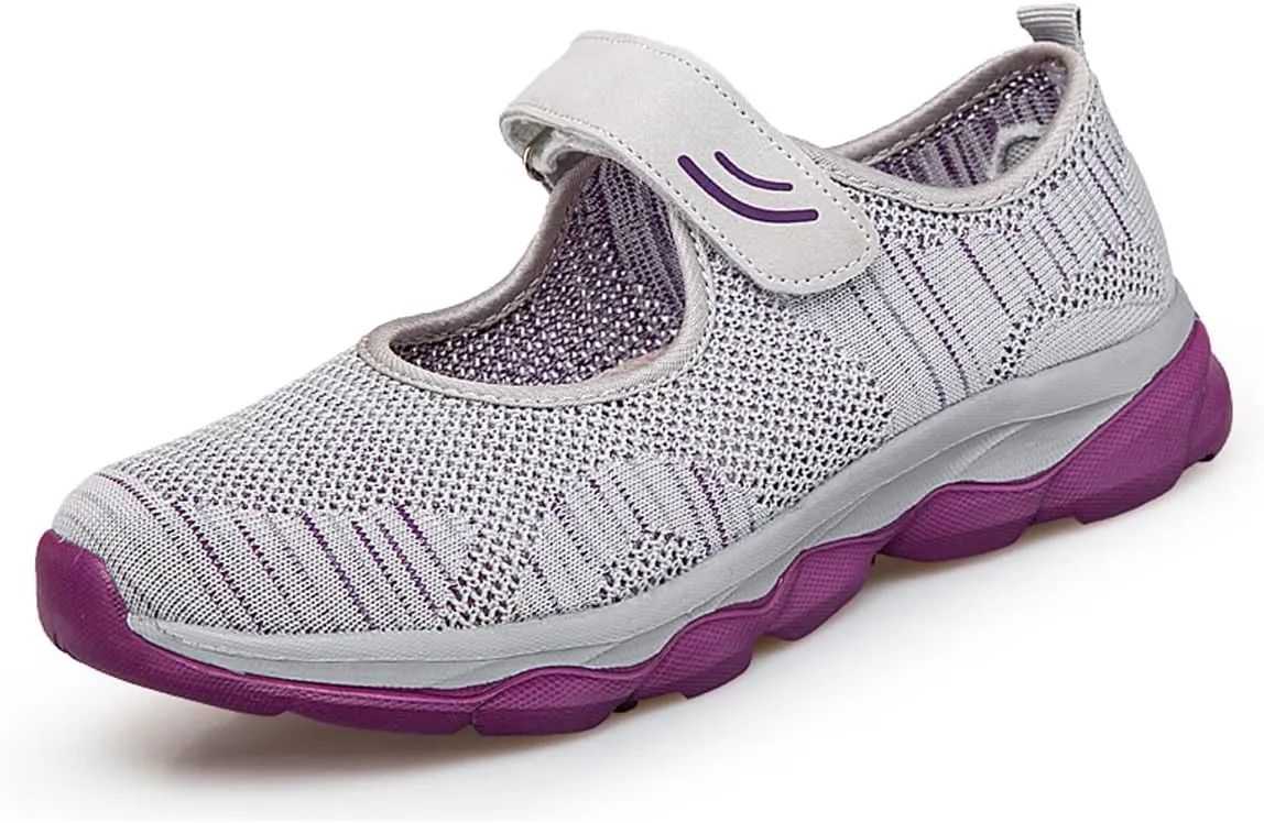 LIBINXIF Women's Walking Shoes Sock Sneakers Slip on Mesh Air Cushion Comfortable Wedge Easy Shoes Platform Loafers