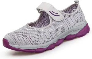 LIBINXIF Women's Walking Shoes Sock Sneakers Slip on Mesh Air Cushion Comfortable Wedge Easy Shoes Platform Loafers