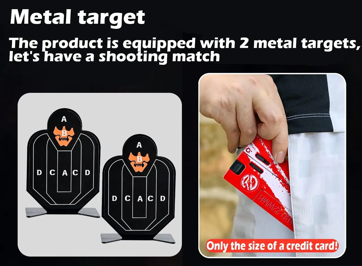 Life Card Toy Pistol Foldable Blaster Transforming Toys Shooting Gun Darts Guns Set for 5 6 7 8 Year Old Boys Gift Camouflage Stars
