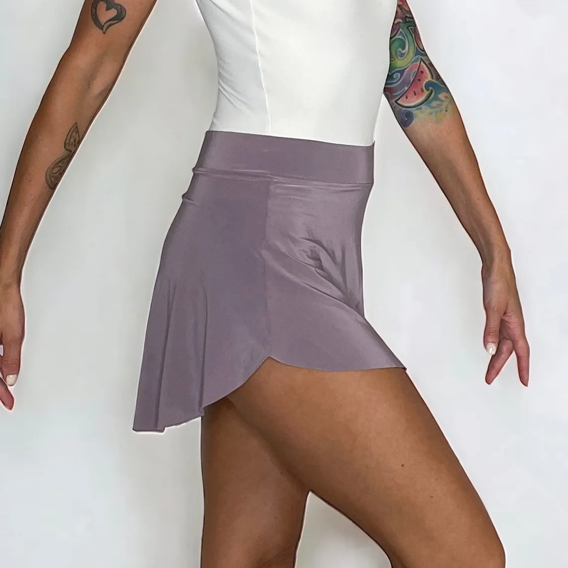 Light Purple Ballet Pull On Skirt -  Lavender Mist Demi Skirt