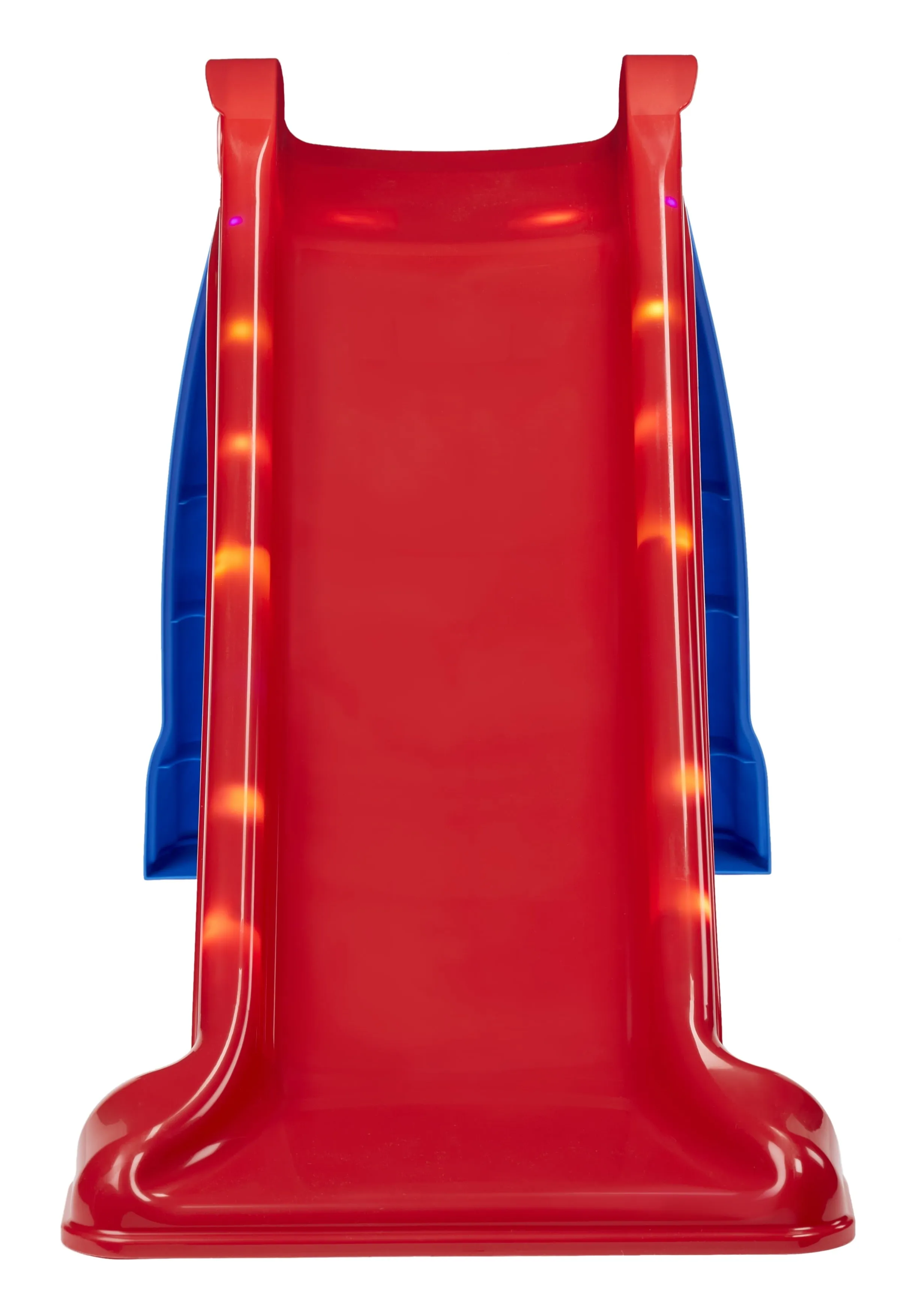 Light up First Slide Indoor Outdoor Playground Slide, Folding Easy Storage, Red, Blue, Kids Toddlers Boys Girls, 18 Months to 6 Years