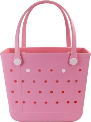 Lightweight Rubber Beach Bag X Large Tote Bag for Waterproof, Durable Open Handbag for Boat Pool Sports Gym