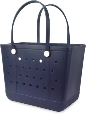 Lightweight Rubber Beach Bag X Large Tote Bag for Waterproof, Durable Open Handbag for Boat Pool Sports Gym