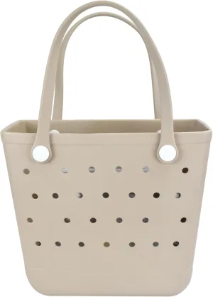 Lightweight Rubber Beach Bag X Large Tote Bag for Waterproof, Durable Open Handbag for Boat Pool Sports Gym