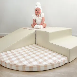 Littles Foam Climber | Gingham | Sand