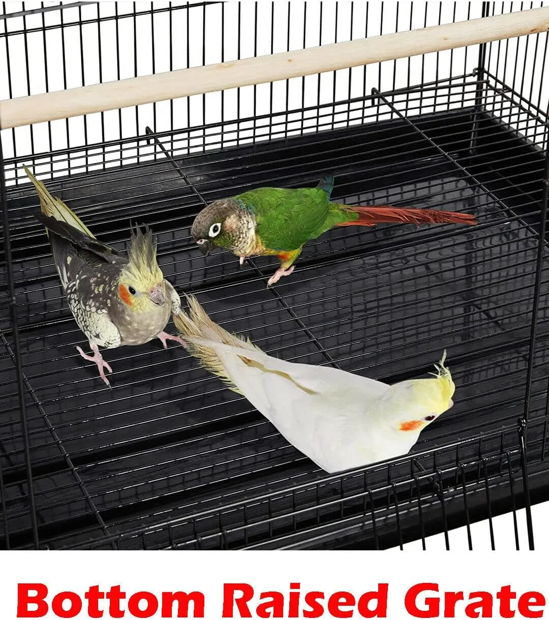 Lot of 6 Aviary Breeding Bird Finch Parakeet Finch Flight Breeder Cage 24" x 16" x 16"H (Black, 24" x 16" x 16"H)