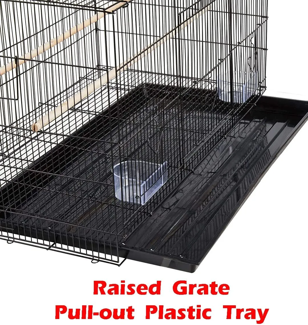 Lot of 6 Aviary Breeding Bird Finch Parakeet Finch Flight Breeder Cage 24" x 16" x 16"H (Black, 24" x 16" x 16"H)