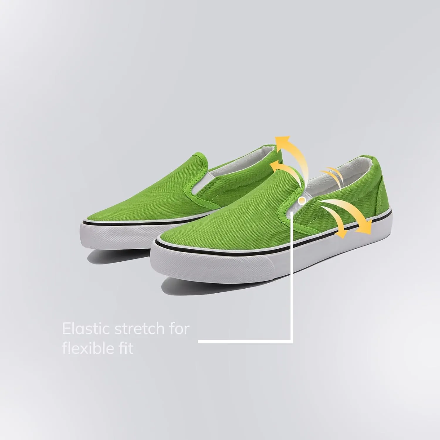 Low-Top Slip Ons Women's Fashion Sneakers Casual Canvas Sneakers for Women Comfortable Flats Breathable Padded Insole Slip on Sneakers Women Low Slip on Shoes