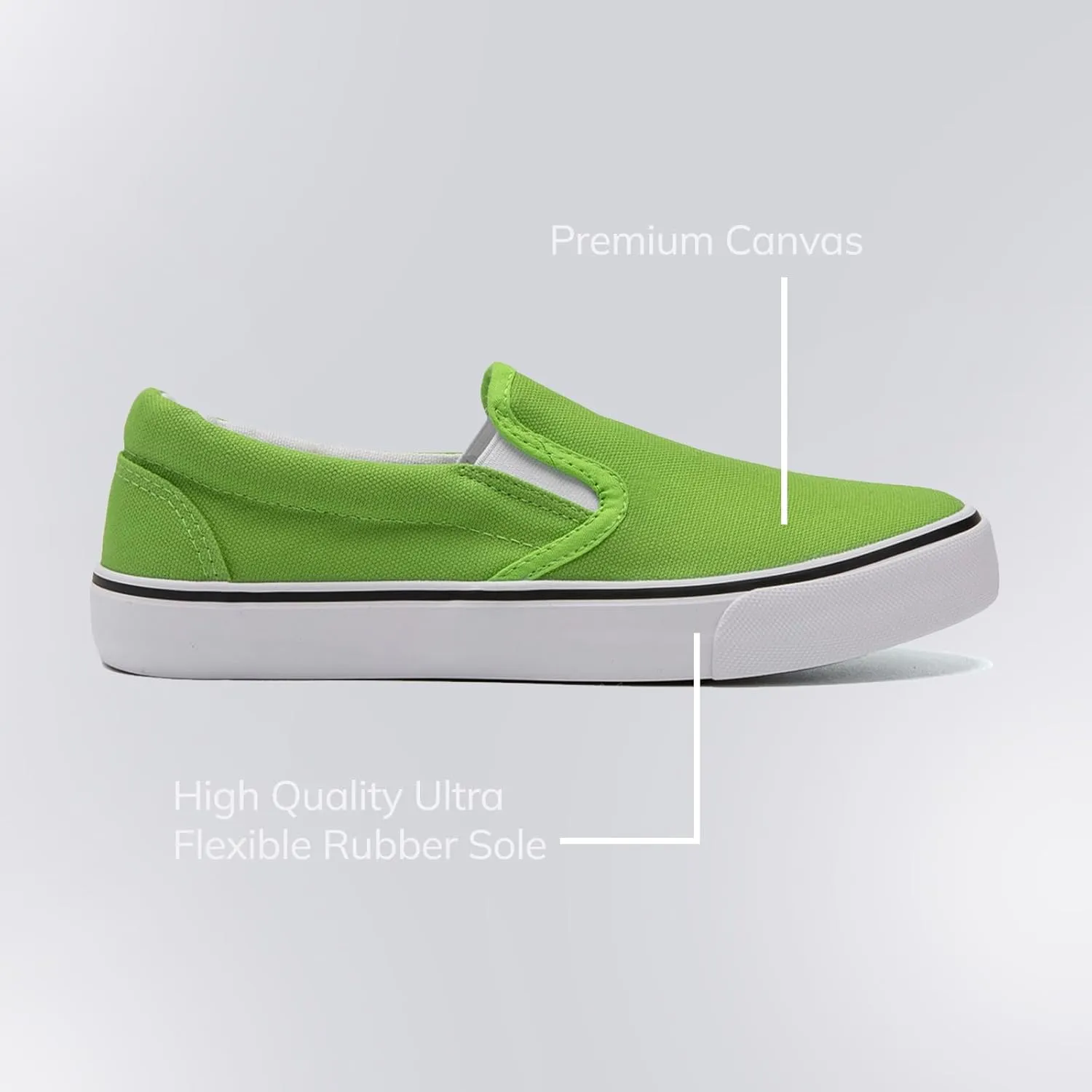 Low-Top Slip Ons Women's Fashion Sneakers Casual Canvas Sneakers for Women Comfortable Flats Breathable Padded Insole Slip on Sneakers Women Low Slip on Shoes