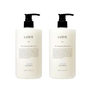 LUSIS, Crystal Hair Treatment, Conditioner, Silky and Moisture Rich Hair Clinic, Floral Scent, 500ml X 2