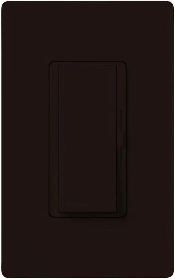 Lutron Diva Electronic Low Voltage Dimmer | 300-Watt, Single-Pole or 3-Way | DVELV-303P-BR, Brown