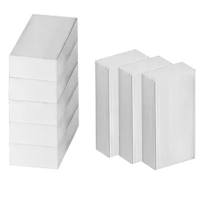 MANCHAP 8 PCS 1 x 2 x 4 Inch Aluminum Solid Flat Bar, 25 x 50 x 100 mm Aluminum Bar, 6061 General Purpose Plate, T6511 Solid New Mill Stock