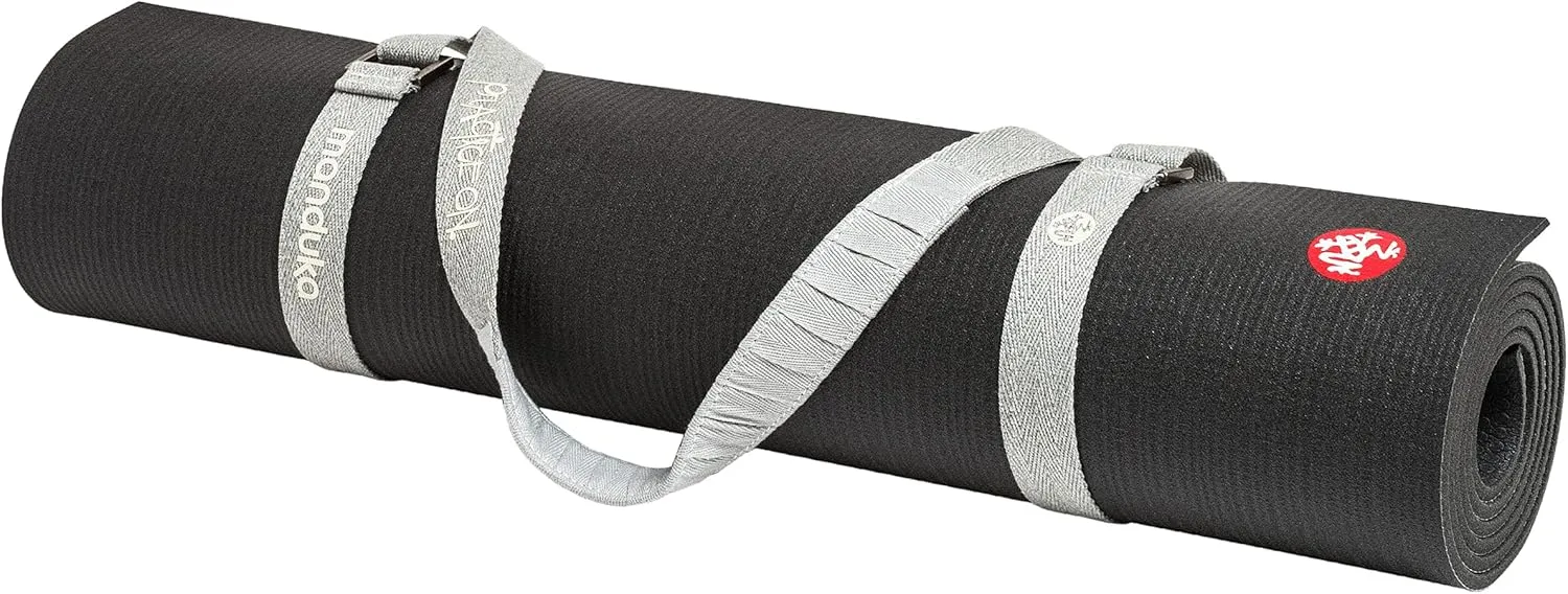 Manduka Yoga Commuter Mat Carrier - Eco-Friendly Cotton, Easy to Carry, Hands-Free, For All Mat Sizes, 68" x 1.5"
