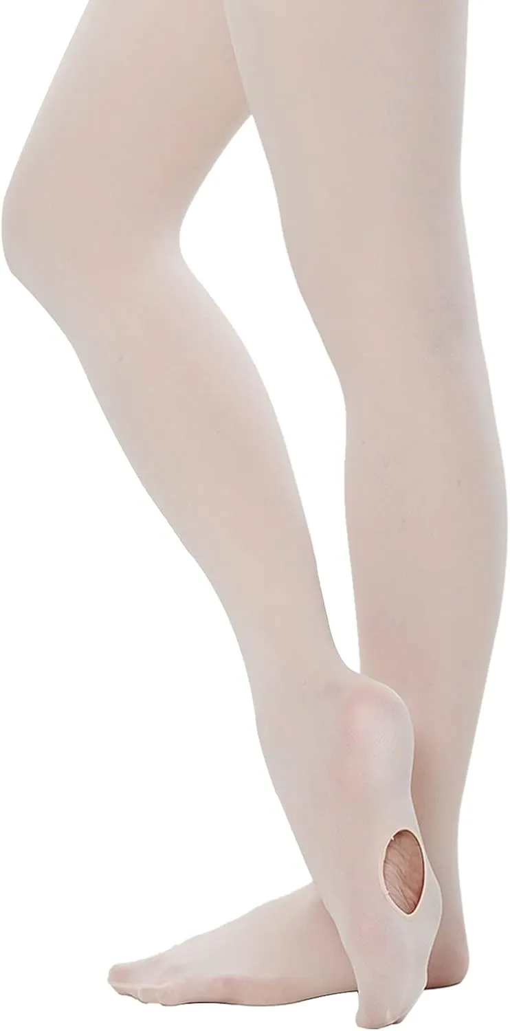 MANZI 3 Pairs Convertible Dance Tights for Women Transition Ballet Stockings