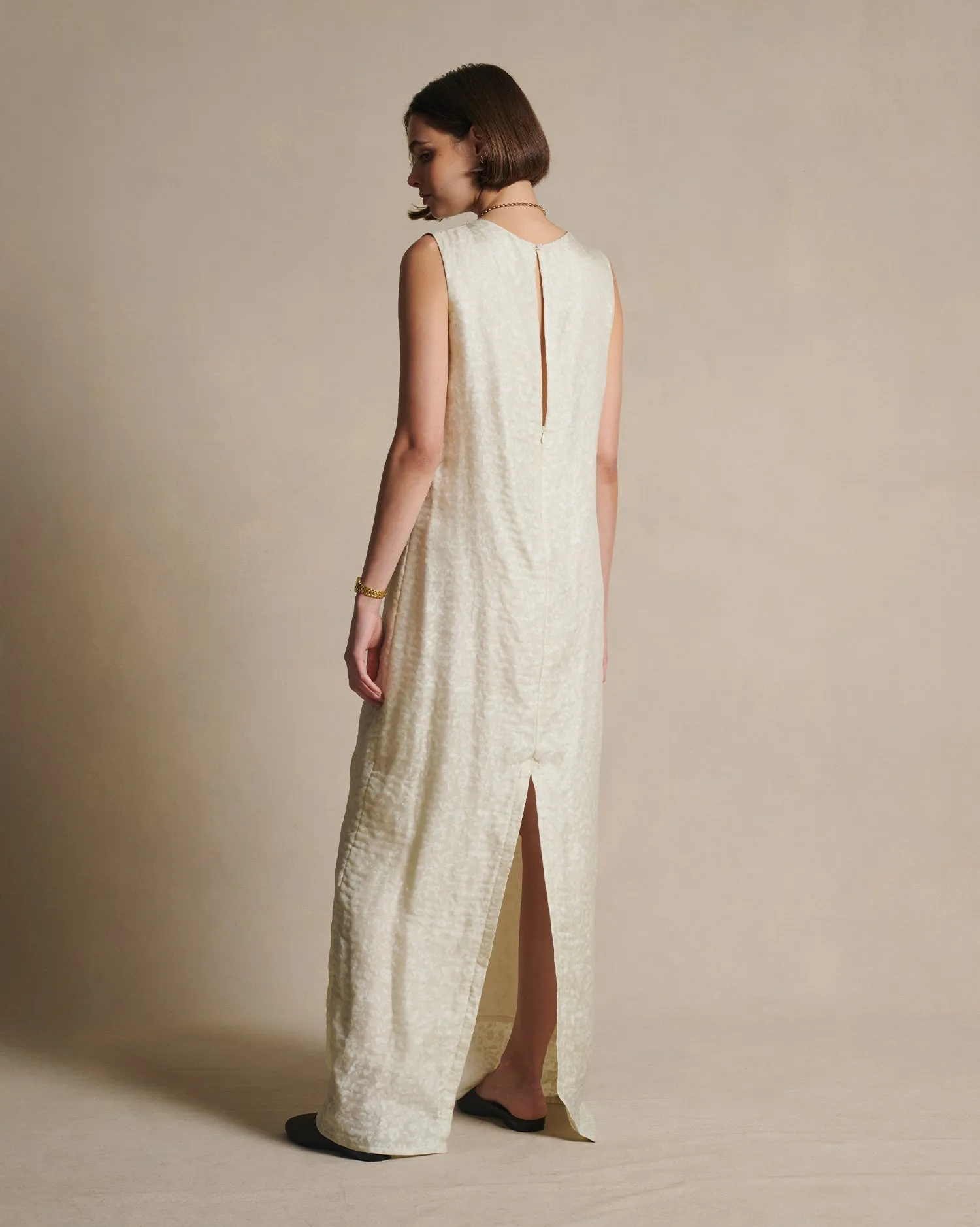 Mara Boat Neck Maxi Dress - Cloud