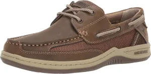 Margaritaville Mens Anchor Lace Boat Shoe, Light Tan, 9.5 US