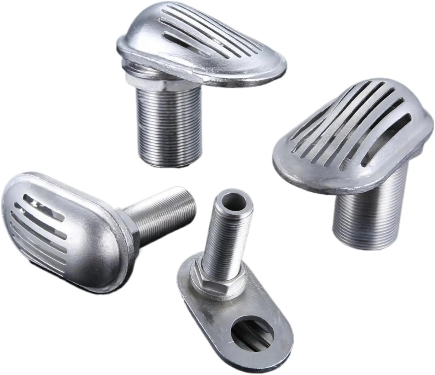 Marine 316 Stainless Steel Boats Intake Strainer Water Outlet Pipe Thru-Hull Pump Hose Inlet 1/2 3/4 1 1-1/4 1-1/2" Filter Scoop